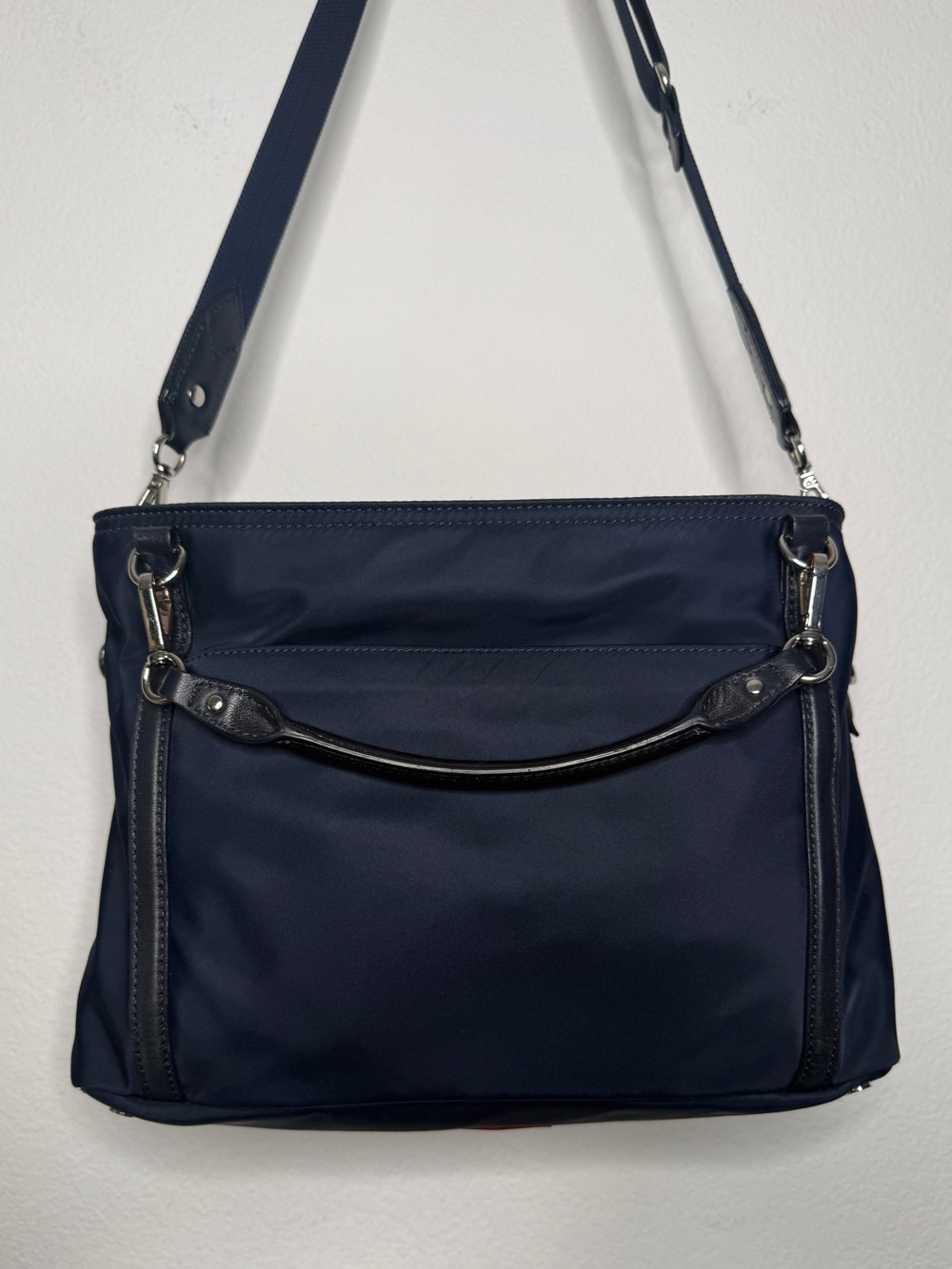 MZ Wallace Bag Nikki Nylon Silver Hardware Navy Size OS - Picture 5 of 15